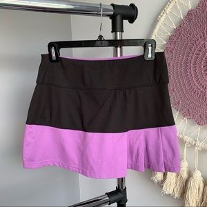 Bolle Purple & Black Pleated Athletic Skort